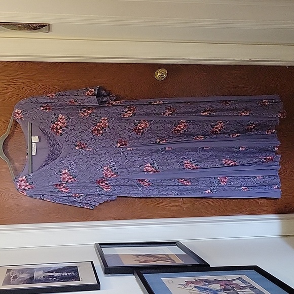 A Touch of Class Periwinkle lace dress. Plus sz BO - Picture 1 of 12